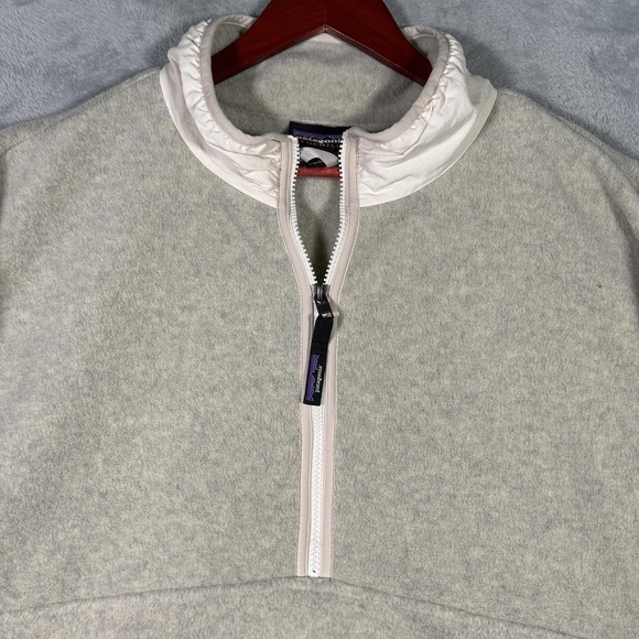 Patagonia Synchilla Jacket Womens 2XL Gray Fleece 1/4 Zip Anorak Marsupial - Picture 2 of 9